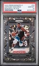 Anthony Edwards Icon 53 - PSA 10 - 2022-23 Panini Monopoly + Bonus! Low Pop! NBA