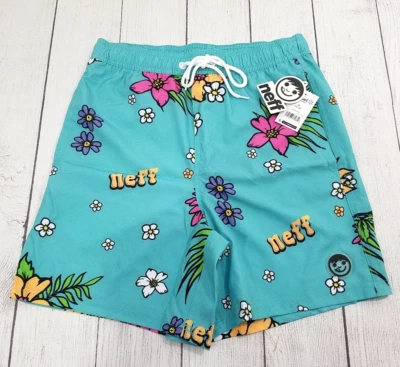 Neff Men's Creative Palm Swim Shorts Size Medium — 第 1/4 张图片