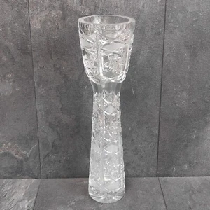 Jarrón de cristal Bohemia jarrón de cristal de plomo jarrón de vidrio vintage | aprox. 2254 g pesado - Imagen 1 de 9