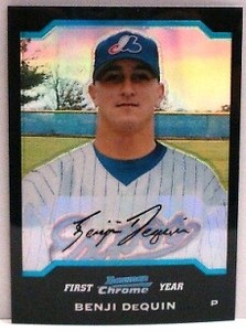 2004 (EXPOS) Bowman Chrome Refractors #295 Benji DeQuin