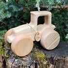 Handmade Natural Wooden Tractor: Eco-Friendly Gift with Montessori and Waldorf E