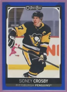 2021 21-22 OPC O-PEE-CHEE BLUE BORDER PARALLEL PENGUINS SIDNEY CROSBY #418 - Foto 1 di 1