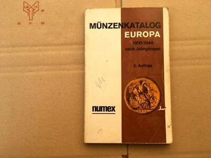 livre monnaie ancien Numex-Muenzenkatalog-EUROPA-1900-1944-gesamt-katalog - Picture 1 of 2