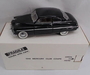 Danbury Mint 1949 Mercury Club Coupe Black 1/24 Diecast Car w/Box  - Picture 1 of 6