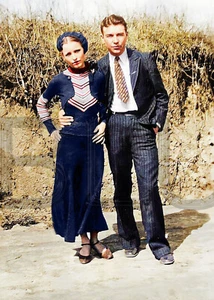 Bonnie Parker & W D Jones Photo Print - Picture 1 of 1