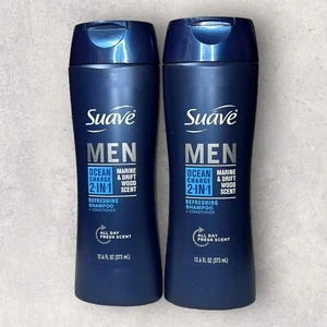 2 champú y acondicionador refrescante Suave Men Ocean Charge 2 en 1 12,6 oz - Imagen 1 de 2