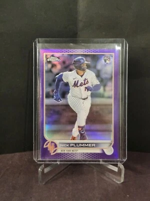 2022 Topps Chrome Update Purple Refractors #USC39 Nick Plummer RC - Image 1 of 2