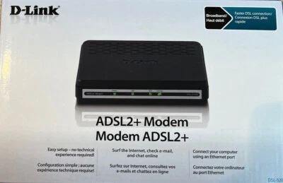 D-LINK DSL-520B ADSL2+ MODEM Black - Image 1 of 3