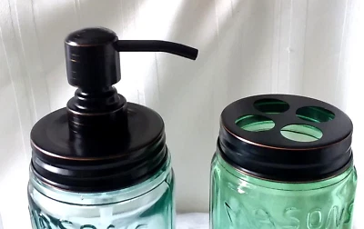 Oil Rubbed Bronze SOAP PUMP DISPENSER KIT Quality STAINLESS STEEL for Mason Jar - Image 1 of 4