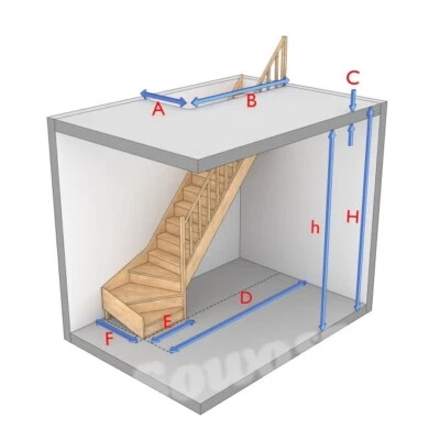 Loft-Treppe Mittelholm | Kragarmtreppe mit geölten Stufen | Moderne Holztreppe - Bild 1 von 4