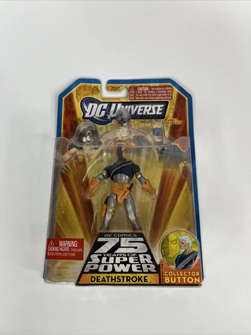 DC Universe DEATHSTROKE 75 Years Of Super Power Action Figure NEW Cover