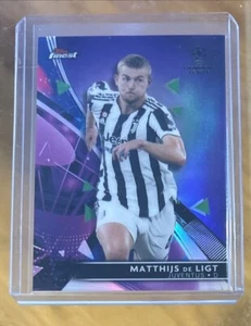 Matthijs De Ligt 2021-22 Topps Finest UCL Purple Refractor #199/299 Bayern SP - Picture 1 of 2