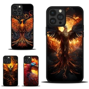 Trendy Cover For Apple iPhone For Samsung red golden phoenix wings - Picture 1 of 25