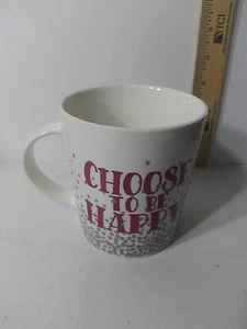 Pfaltzgraff Choose to be Happy Confetti Porcelain Coffee Tea Cup Mug - Picture 1 of 3