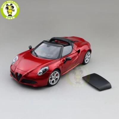 1/18 ALFA ROMEO 4C SPIDER Autoart 70142 Red Model Toy Car Gifts For Friends - Image 1 of 4