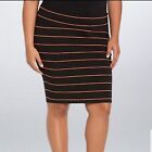Torrid Striped Bodycon Skirt Size 3