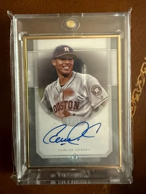 2017 Topps Transcendent Autograph Carlos Correa Auto 15/15 Houston Astros - Image 1 of 2