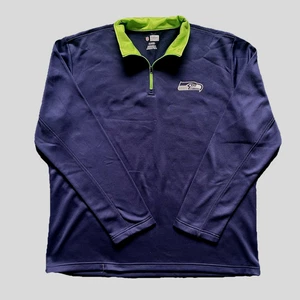 Seattle Seahawks Para hombres XL 1/4 Cremallera Pullover Camisa Azul Marino Manga Larga Equipo NFL Appar - Imagen 1 de 6
