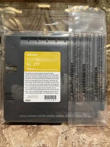 Genuine - Ricoh GC 21Y Yellow 🟡 Print Cartridge - Picture 1 of 2