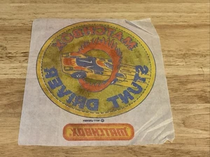 Adesivo vintage 1977 MATCHBOX STUNT DRIVER ferro su trasferimento - Foto 1 di 2