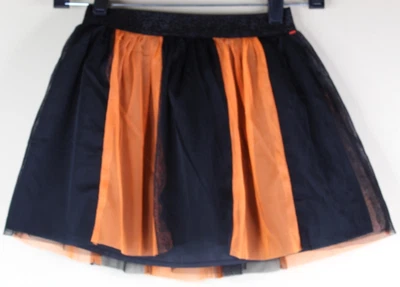 Cat & Jack Halloween Orange And Black  Tutu Skirt with Glitter Waist Small 6/6X - Image 1 of 4