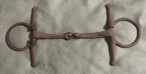 Vintage METALL PFERDEGEBISSE 11" Eisen/Stahl RANCH-O-RING Western Dekor Zaumzeug Gebiss - Bild 1 von 4