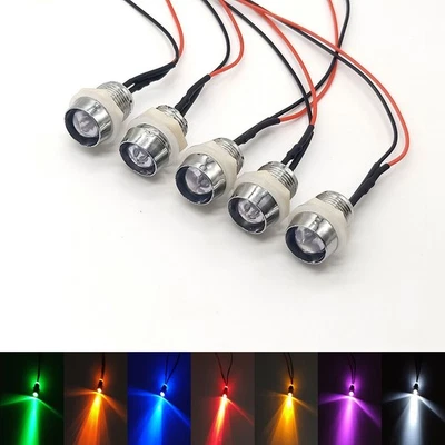 3V 6V 9V 12V-220V 8mm Ultra Bright Pre-Wired LED With Holders 12mm Panel Mount - Image 1 of 4