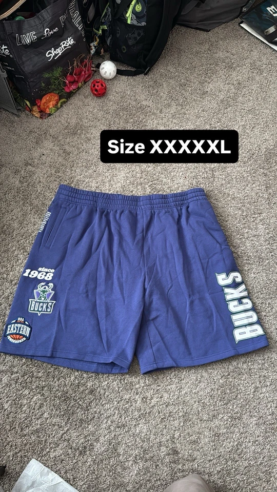 mitchell n ness bucks shorts - Image 1 of 1