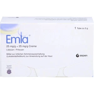 Emla 25 mg/g + 25 mg/g Creme + 2 Tegaderm Pfl. 5 g - 13231250 - Bild 1 von 1
