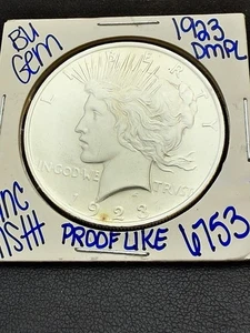 1923 STGL UNZIRKULIERT SILBER PEACE DOLLAR DMPL US-PRÄGEANSTALT KOSTENLOSER VERSAND 6753 - Bild 1 von 2