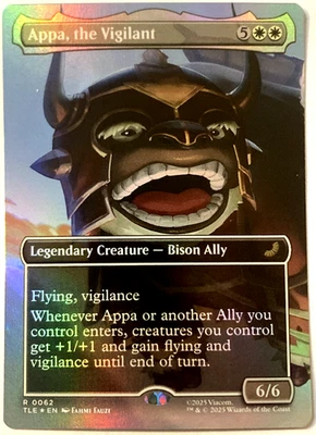 MTG Appa, the Vigilant (Borderless Foil) Avatar Eternal-Legal 62 NM - Image 1 of 4