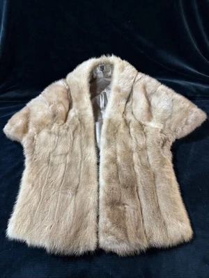 Peluqueros vintage de visón de los años 50 con bolsillos en cápsulas Chicago Mandel Brothers Foto 1 de 4