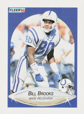 1990 Fleer #229 Bill Brooks Indianapolis Colts - Image 1 of 2