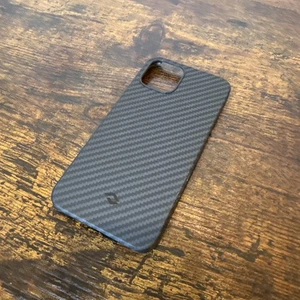 Carbon Fiber pitaka MagEZ case 2 iphone 13 Black - Photo 1 sur 6