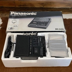 New Panasonic RR-930 Microcassette Transcriber w/ Foot Pedal Controller NIOB - Picture 1 of 14