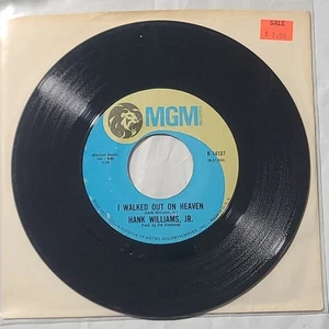 Hank Williams Jr. ~ I Walked Out On Heaven/ Your Loves One Thing ~ 45 RPM Record - Picture 1 of 4