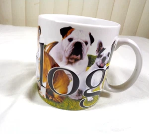 Coffee Cup Mug Dog 16 Oz American English French 3D Bulldogs Dog Lover's mug - Picture 1 of 11