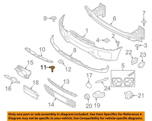 BMW OEM 07-14 X5 Radiator Support Splash Shields-Splash Shield Screw 07147177492 - Picture 1 of 2