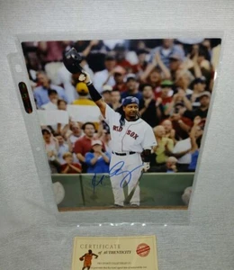 Manny Ramirez Boston Red Sox World Series Champ Signed 8x10 Photo & COA - Picture 1 of 1