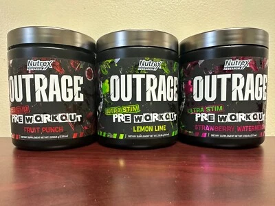 NUTREX OUTRAGE Extreme Pre-Workout Ultra Stim  30 Servings - Image 1 of 2