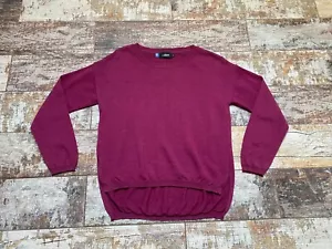 Ivanhoe of Sweden Damen 100% Extra Fine Merino Burgundy Pullover Gr. EU36 UK8 - Bild 1 von 7
