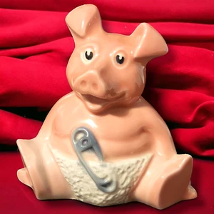 BABY WOODY PIGGY BANK by WADE England Vintage Natwest promo ceramic  - Picture 1 of 3