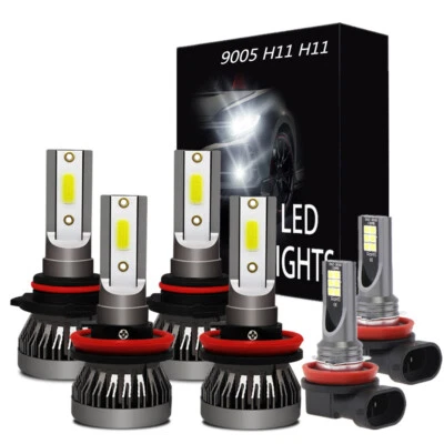 Farol combo LED + kit de lâmpadas de neblina para Jeep Grand Cherokee 2014-2018 6x 6000K - Imagem 1 de 4