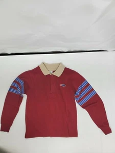 70's SEARS BRAGGIN DRAGON POLO MAROON LONG SLEEVE SIZE 6-6X - Picture 1 of 6