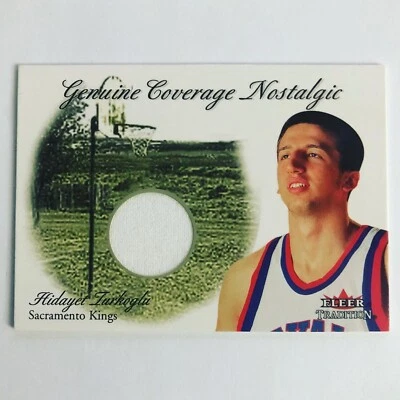 Camiseta deportiva Fleer Tradition 2000-01 cobertura genuina nostálgica Hidayet Turkoglu radiocontrol Foto 1 de 2