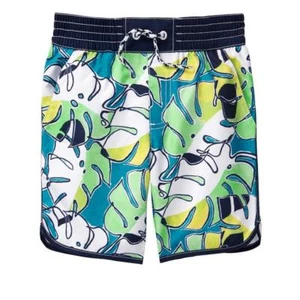 NWT Gymboree Boy Swim trunk shorts Palm Leaf UPF 50+ Swimsuit Size 4,5-6,7-8,14 - Picture 1 of 1