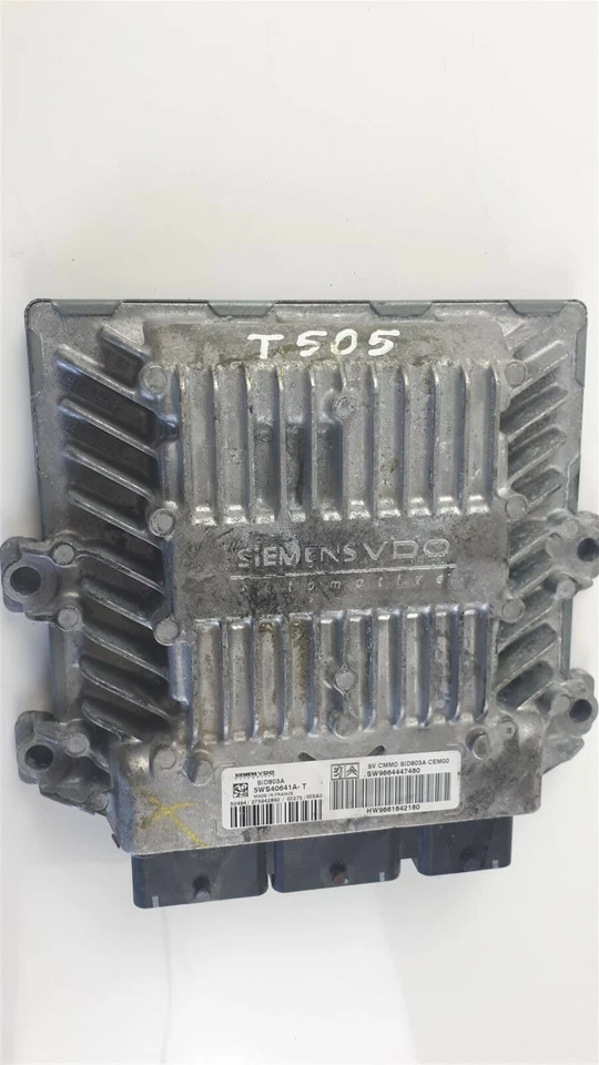 T505 Peugeot ECU Controllo Modulo Unità 5WS40641A-T 9664447480 - Immagine 1 di 4