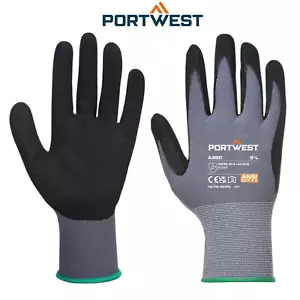 Portwest leichte DermiFlex Stretch Handschuhe Nitrilschaum Sicherheit Arbeitskleidung Handschuh - Bild 1 von 9
