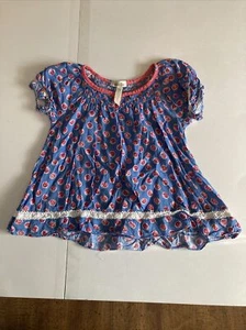 Matilda Jane Short Sleeve Summer Shirt Flowers Size 2 - Picture 1 of 6