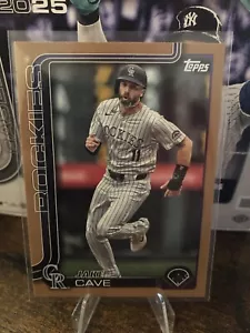 2025 Topps Series 1 Baseball - Jake Cave #256 - Gold border 1159/2025!! - Picture 1 of 2
